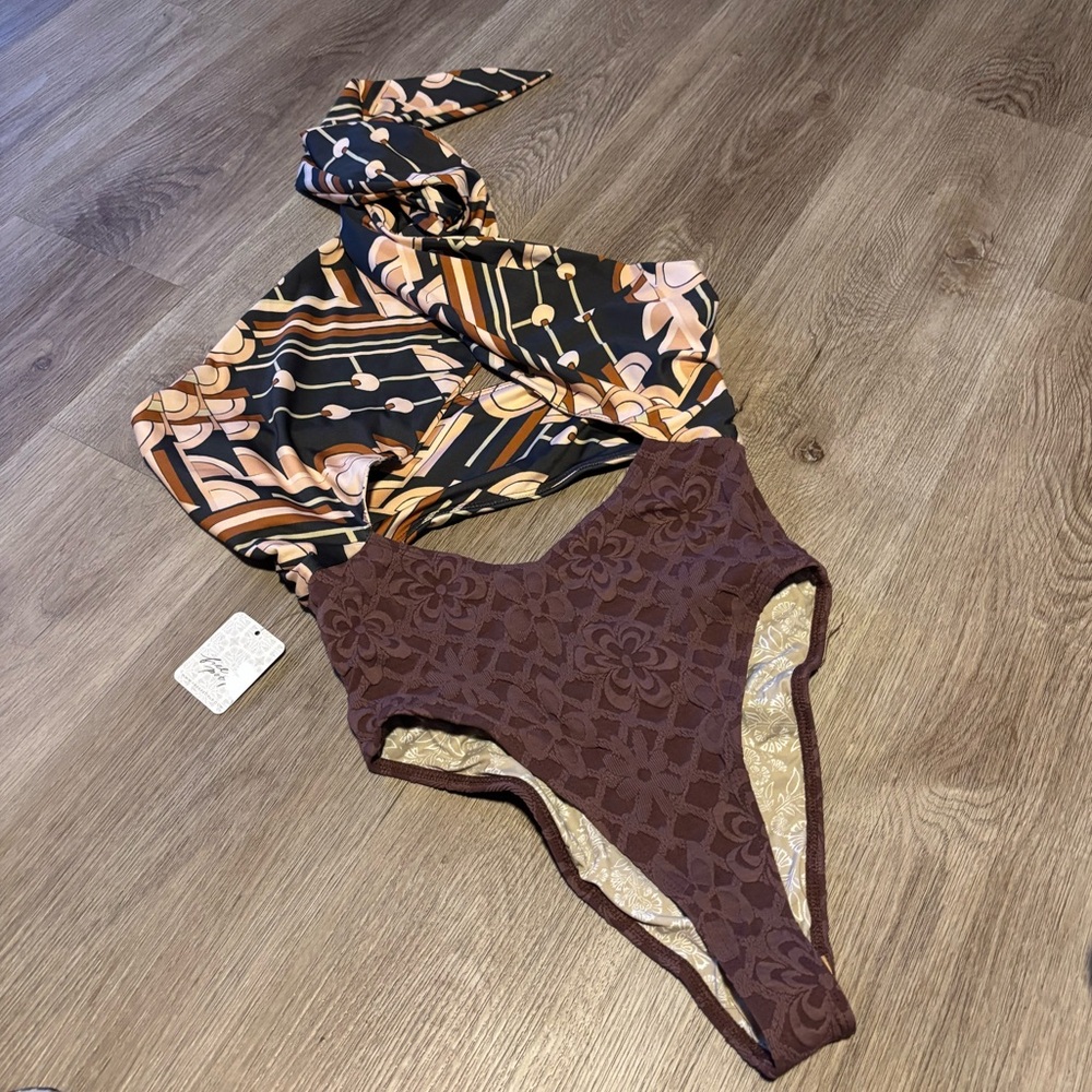 NEW Free People free-est Miley One-Piece Swimsuit - Picture 7 of 9